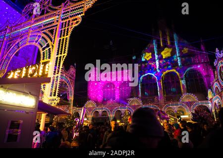 Christimas Markt im Landesmuseum, Zürich, Schweiz, Europa. Stockfoto