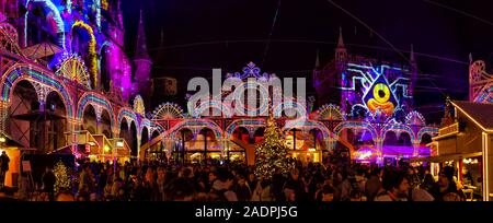 Christimas Markt im Landesmuseum, Zürich, Schweiz, Europa. Stockfoto