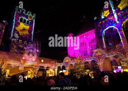 Christimas Markt im Landesmuseum, Zürich, Schweiz, Europa. Stockfoto