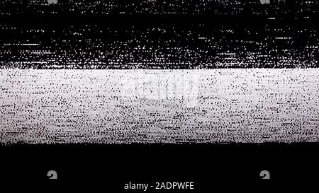 TV statisches Rauschen Glitch Wirkung Stockfoto