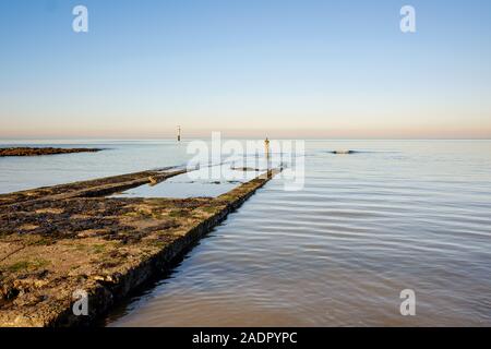 Antony Gormley: Ein anderes Mal Skulptur, Ramsgate, Kent Stockfoto