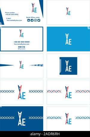 Besuchen Sie die Karte für eine zufällige Genetische Firma DNA-Logo Design auf Stock Vektor