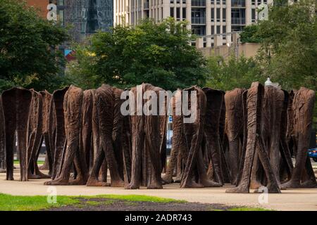 Agora Skulptur im Grant Park Chicago Illinois Stockfoto