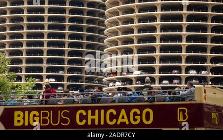 Marina City Gebäudekomplex in Chicago Illinois Stockfoto