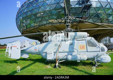 Belgrad, SERBIEN-19 Jun 2019 - Blick auf das Wahrzeichen Aeronautical Museum Belgrad (Ehemaligen jugoslawischen Luftfahrttechnischen Museum) Neben der Belgrader Ni entfernt Stockfoto