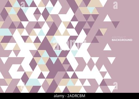Abstrakte geometrische Hintergrund. Hintergrund der geometrischen Formen. Buntes Mosaik Muster. Retro Dreieck Hintergrund. Stock Vektor