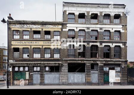 Verbrettert Lager/Werk, Great Eastern Street, London, EC2 Stockfoto