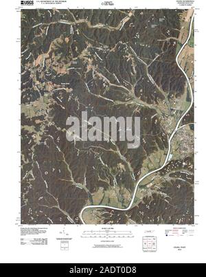 USGS TOPO Karte Tennessee TN Celina 20100428 TM Wiederherstellung Stockfoto