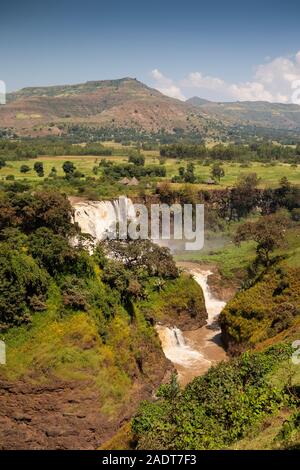 Äthiopien, Amhara-region, Bahir Dar, Tissisat, Tis Isat, Blue Nile River Falls Stockfoto