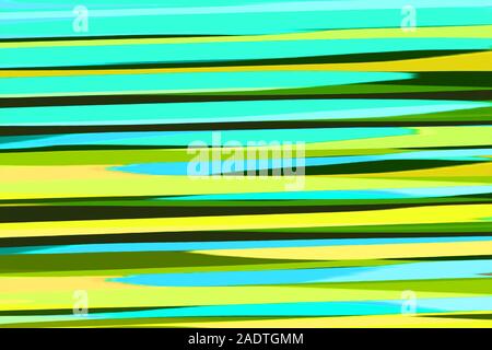 Abstrakte moderne Hintergrund. Bunte helle horizontale Linien auf. Grün, Blau und Gelb hell Grafik Textur. Geometrische Muster. Stockfoto