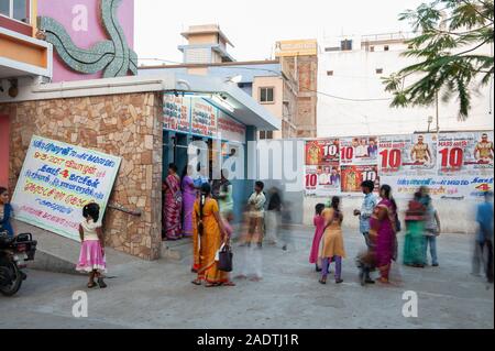 Pondicherry, Indien - Mai 2017: Balaji Theater in Pondy Stockfoto