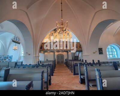 Traditionelle Kirche im Zentrum von Struer, Dänemark Stockfoto