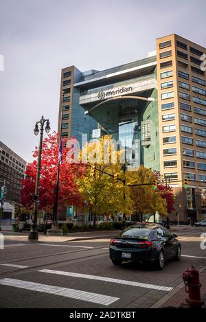 Meridian Health Plan Hauptquartier, Campus Martius Bezirk, Detroit, Michigan, USA Stockfoto