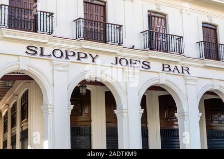 Sloppy Joe's Bar, Havanna, Kuba. Stockfoto