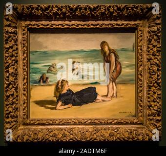 Eduard Manet Gemälde am Strand, Detroit Institut der Künste (DIA), Detroit, Michigan, USA Stockfoto