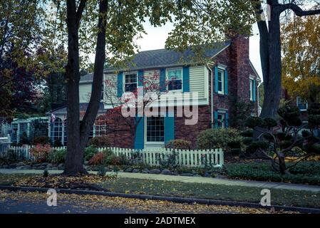 Osten englischen Dorf Nachbarschaft, Detroit, Michigan, USA Stockfoto