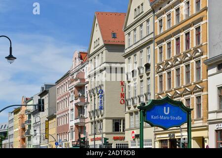 Altbauten, die Karl-Marx-Straße Neukölln Berlin Deutschland Stockfoto