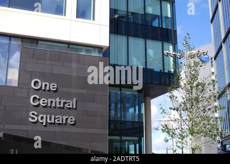 Einen zentralen Platz Building, Central Square, Cardiff, Wales, Inited Königreich Stockfoto