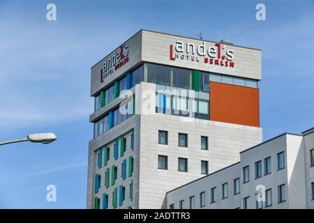 Hotel Wien Haus Andel's, Landsberger Allee, Lichtenberg, Berlin, Deutschland Stockfoto