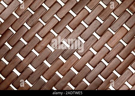 Dark Wood texture in Form von kleinen Rechtecken wie Ziegel (Sammlung von natürlichen und pflanzlichen Fasern). Stockfoto