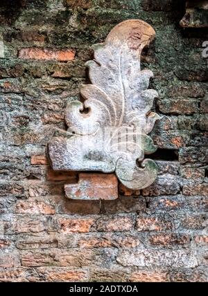 Mein Sohn, Tempel, Weltkulturerbe der UNESCO, Quang Nam Provinz Vietnam - Innenraum Carving Stockfoto