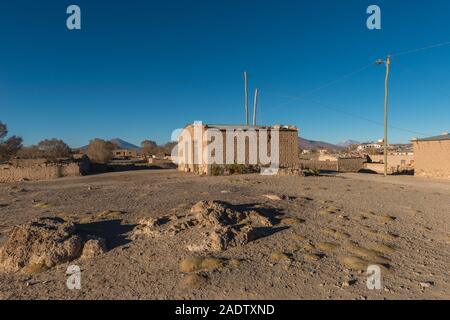 Dorf San Juan del Rosario, südlichen Altiplano, Salar de Uyuni, Potosi, im Südwesten von Bolivien, Lateinamerika Stockfoto