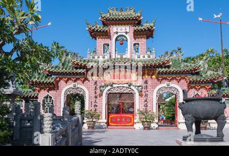 Phuc Kien Chinesischer Tempel Assembly Hall Altstadt Hoi an Vietnam, Quang Nam Provinz Stockfoto