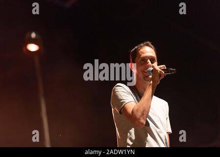 Grand Corps Malade Teilnahme an das "Festival sur le champ" in Valence am 17. Juli 2019 Stockfoto