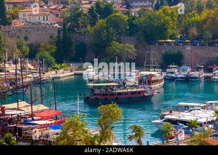 Alter Hafen, Kaleici, Antalya, Türkei Stockfoto