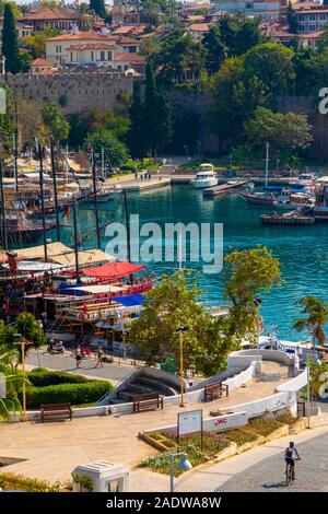 Alter Hafen, Kaleici, Antalya, Türkei Stockfoto