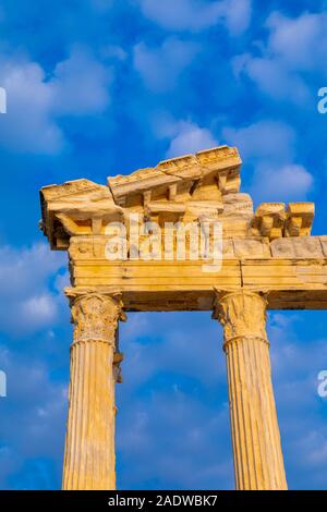 Apollo Tempel, Side, Türkei Stockfoto