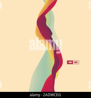 Farbenfrohe abstrakte Hintergrund. Dynamische Wirkung. Futuristische Technologie Stil. Motion Vector Illustration. Stock Vektor