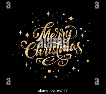 Frohe Weihnachten. Schriftzug text für Frohe Weihnachten Stock Vektor