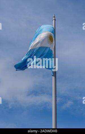 Argentinischer Flagge, Buenos Aires, Argentinien, Südamerika, Stockfoto