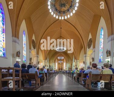 Steinkathedrale in der Stadt Canela im Süden Brasiliens Stockfoto