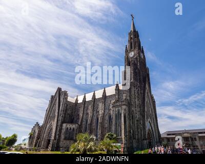 Steinkathedrale in der Stadt Canela im Süden Brasiliens Stockfoto