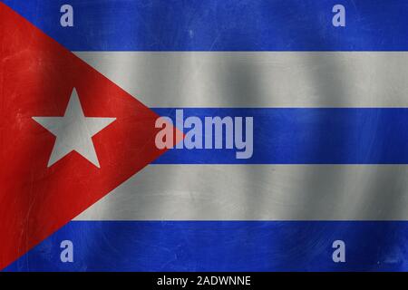 Banner und Kuba Flagge Hintergrund. Spanisch Lernen Stockfoto