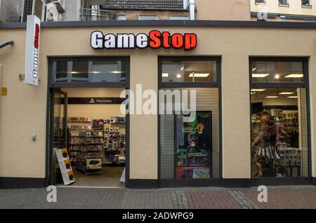 Düsseldorf, Deutschland, 24. November 2019, GameStop Store in der Nähe des Zentrums der Stadt. Stockfoto