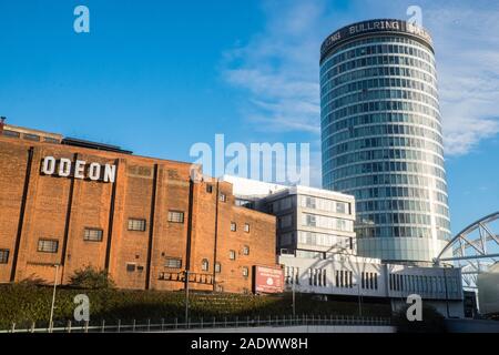 Odeon, Kino, und, eine Stierkampfarena, Turm, Wohnung, Gebäude, Skyline, Stadt, Zentrum, der, Birmingham, West Midlands, West Midlands, England, Englisch, GB, Großbritannien, England, Großbritannien Stockfoto