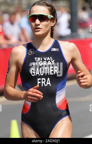 Mathilde Gautier (Frankreich), ITU der WTS Frauen Leeds Triathlon 2018 Stockfoto