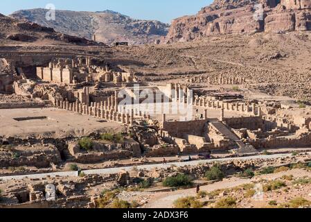 Der große Tempel von Petra, Jordanien Stockfoto