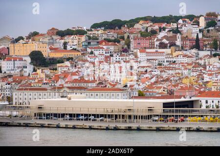 Außenansicht der Lissabonner Cruise Terminal, Lisboa, Portugal, Europa Stockfoto