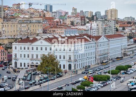 Der Bahnhof Santa Apolónia in Lissabon, Portugal, Europa Stockfoto