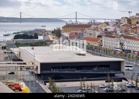 Außenansicht der Lissabonner Cruise Terminal, Lisboa, Portugal, Europa Stockfoto