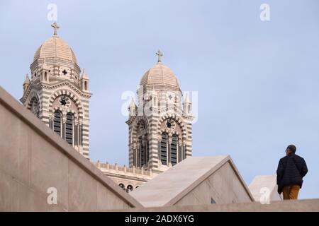 Cathédrale La Major - Kathedrale von Saint Mary Major in Marseille, Frankreich, Europa Stockfoto