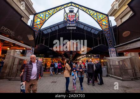 St. Josep der Markt La Boqueria in Barcelona, Spanien, Europa Stockfoto