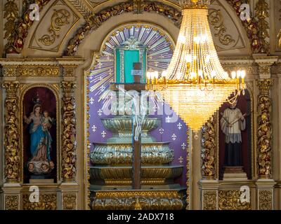 Innenansicht der Igreja Matriz de Santa Maria Kirche in Manteigas, Serra da Estrela, Portugal, Europa Stockfoto