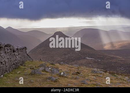 Doan Berg, der Mourne Mountains, County Down, Nordirland Stockfoto