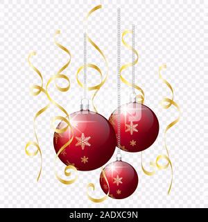 Vektor Zeichnung. Festliche Weihnachtsdekoration. Weihnachten Konzept Stock Vektor