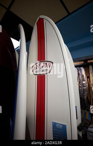 Benutzerdefinierte Surfbrett in Ron Jon Surf Shop, Daytona Beach, Florida USA Stockfoto